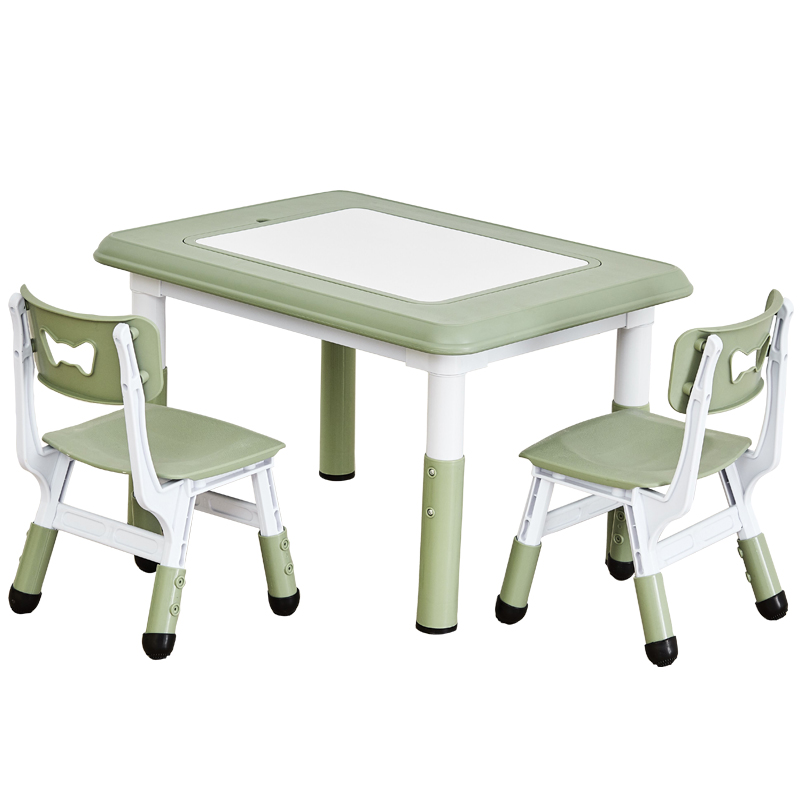 儿童桌椅套装幼儿园桌椅塑料游戏吃饭画画小桌子可升降宝宝学习桌