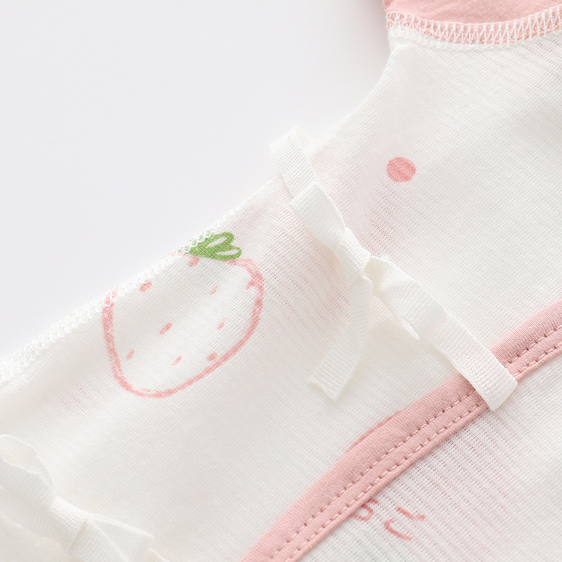 2件 婴儿衣服夏季连体衣宝宝薄款纯棉空调服家居爬服哈衣透气睡衣