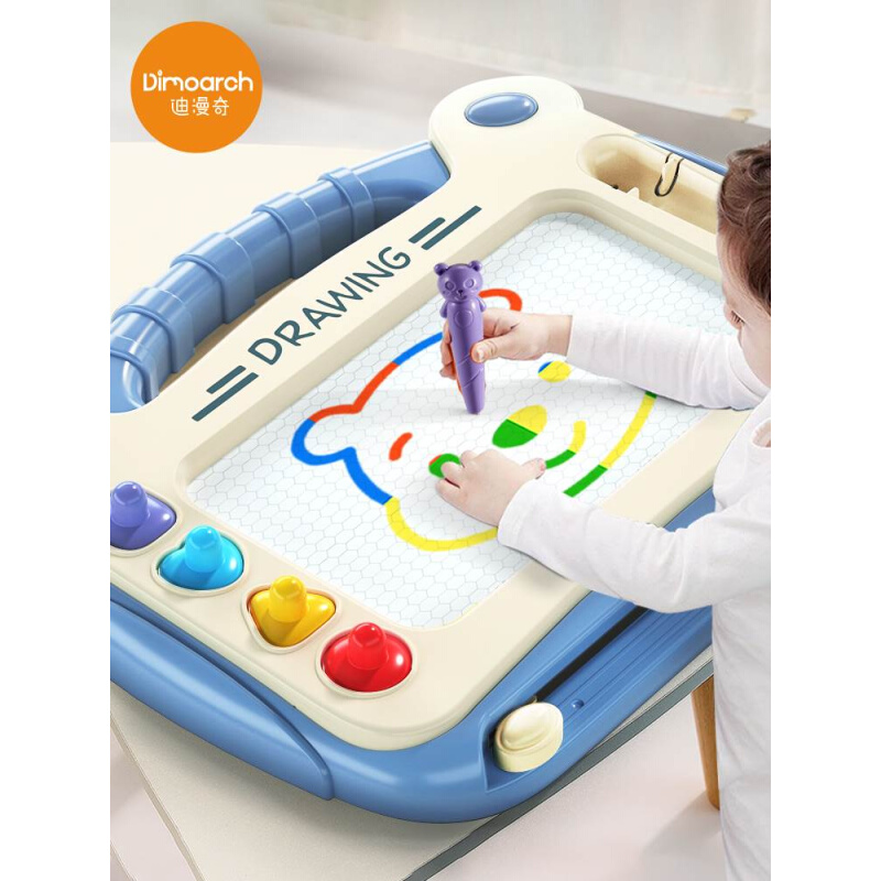 儿童画板家用幼儿磁性写字板一岁宝宝玩具2涂鸦3磁力画画可擦神器