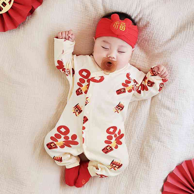 新生婴儿衣服宝宝连体衣春秋款纯棉满月哈衣婴幼儿超萌婴儿服睡衣