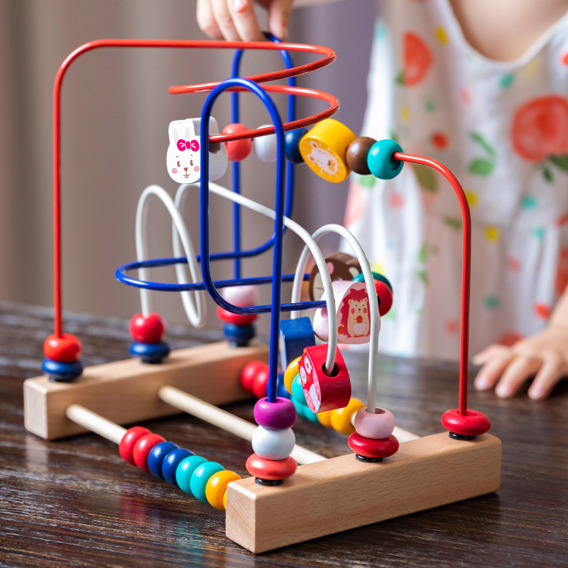 婴儿玩具多功能绕珠男女孩益智力幼童动脑0-1一2岁半宝宝早教串珠