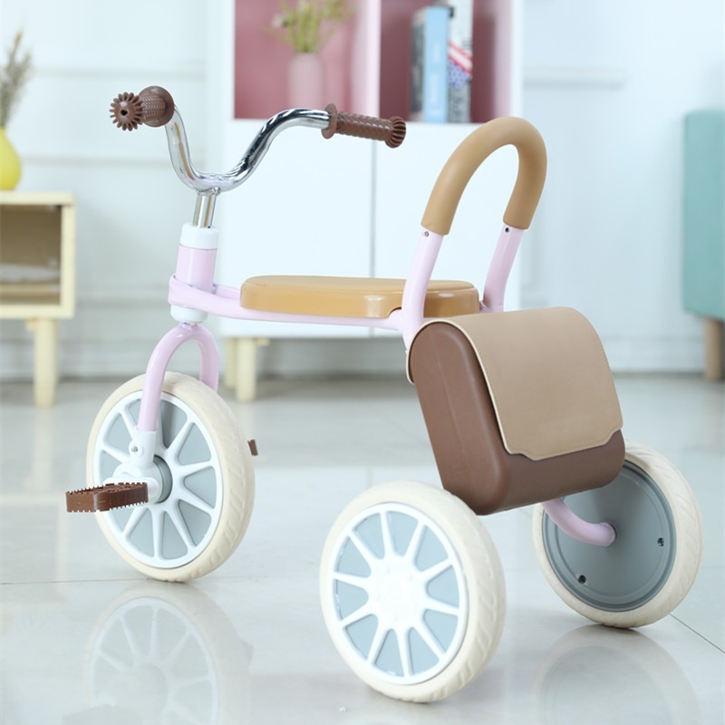 儿童三轮车可坐脚踏车1-3-5岁小童自行车宝宝车小孩车子轻便复古