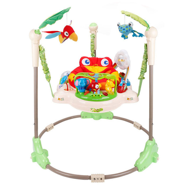 婴儿秋千蹦跳椅加厚弹跳椅健身架热带雨林跳跳椅4-18个月宝宝玩具