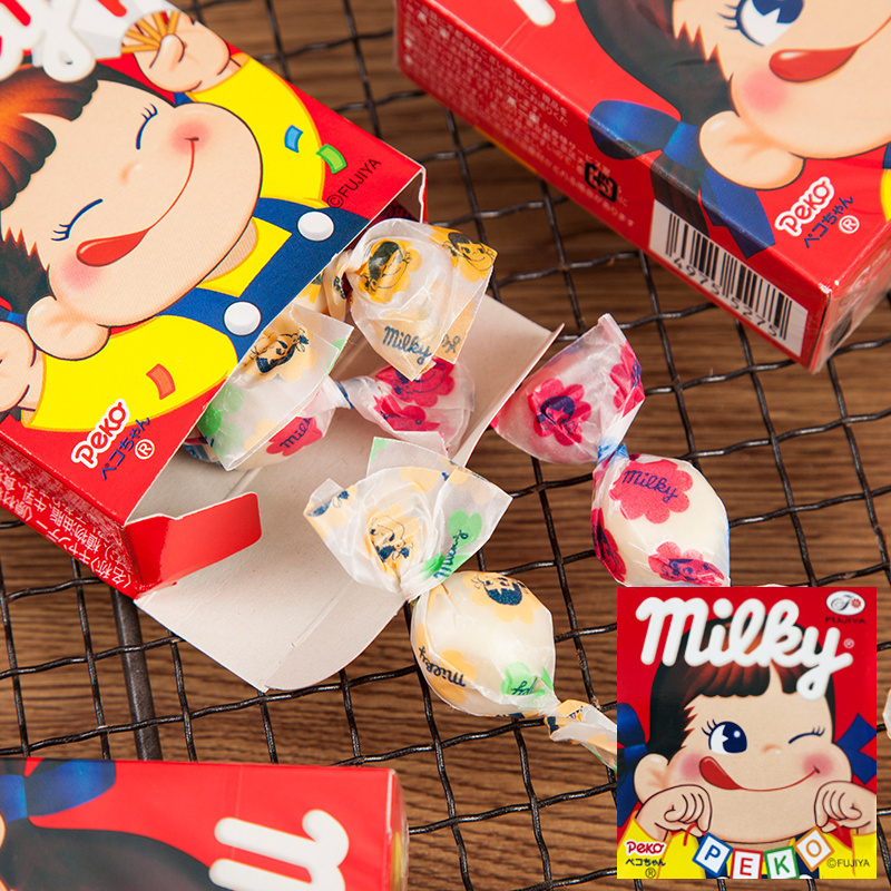 【好好吃】日本进口不二家软糖宝宝零食牛奶妹糖儿童礼物高颜值盒