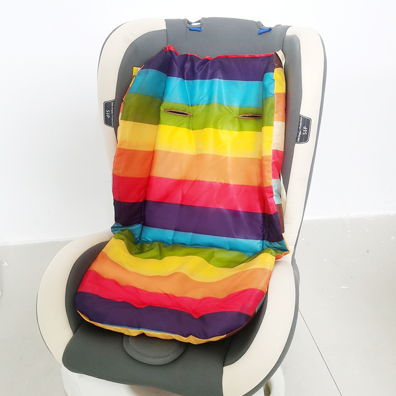 婴儿车垫子推车棉垫坐垫宝宝防水牛津布安全座椅四季通用保暖靠垫