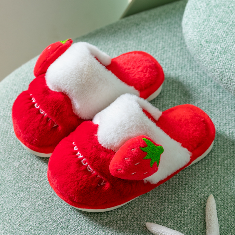 儿童棉拖鞋秋冬季女童室内防滑拖鞋居家用可爱男童宝宝保暖拖鞋