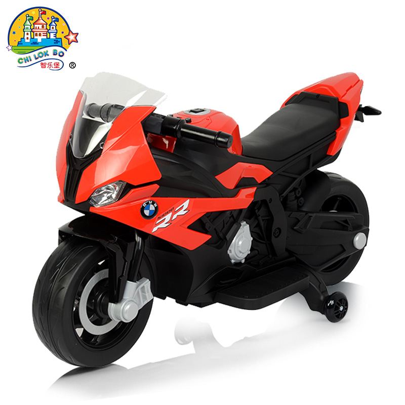 新品宝马儿童电动车摩托车男女宝宝玩具车可坐人四轮童车充电电瓶