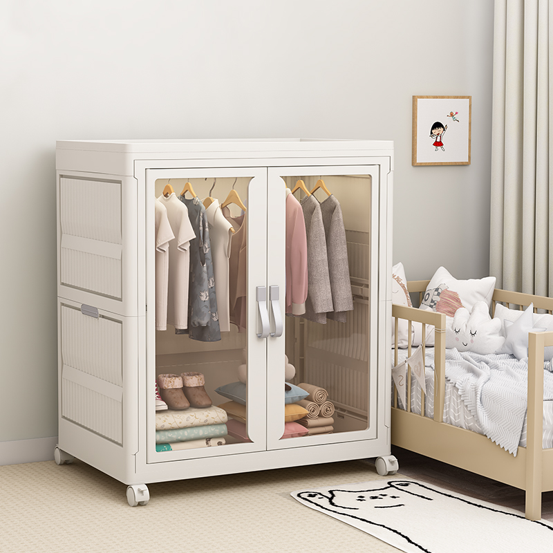 免安装收纳柜儿童家用客厅宝宝衣橱置物柜衣服储物柜卧室简易衣柜