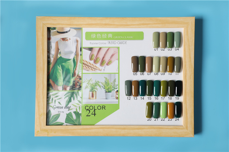 迷兰 美甲店专用绿色经典指甲油胶美甲光疗胶蔻丹胶广州甲油胶