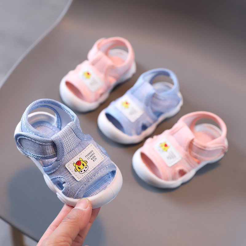 宝宝包头鞋 小童软底防滑学步鞋男女童夏季凉鞋婴儿透气鞋子0-3岁