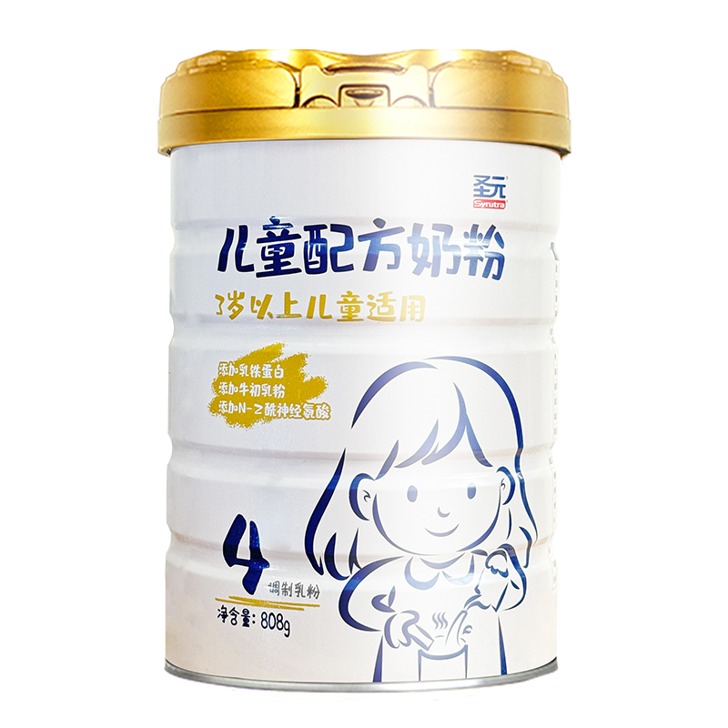 圣元儿童配方奶粉乳铁蛋白4段808g罐装适用3岁以上