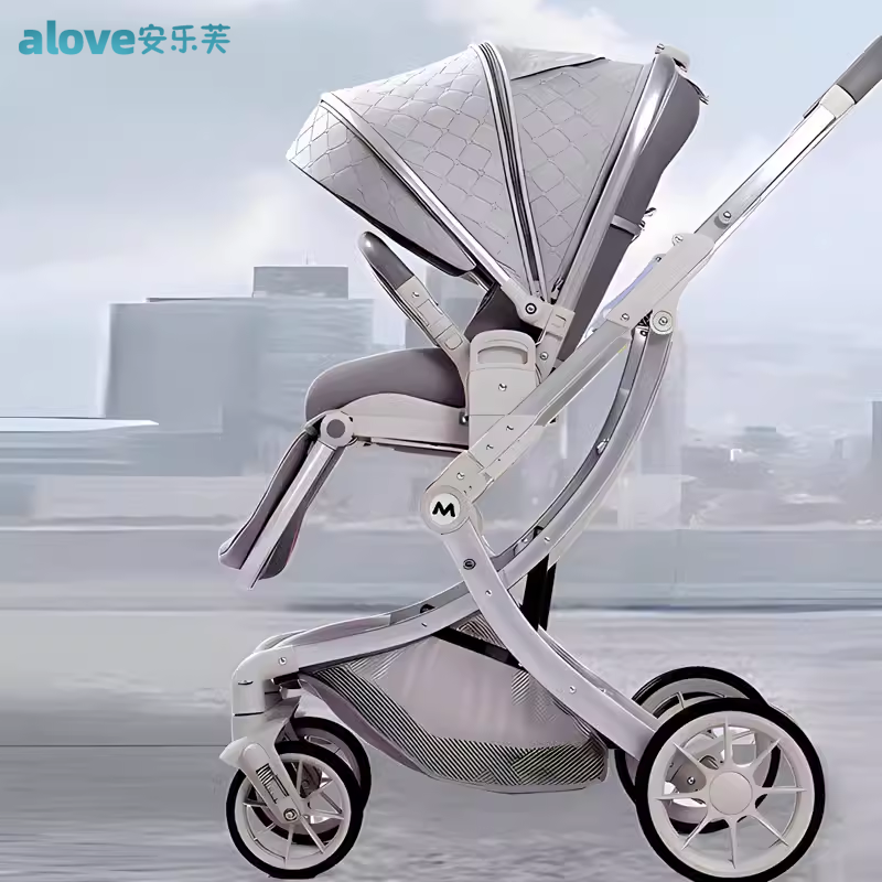 高景观婴儿推车可坐可躺折叠双向减震新生婴幼儿童宝宝推车混