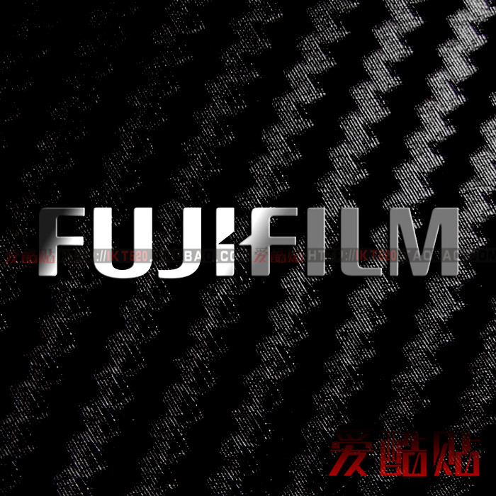 FUJIFILM标志 富士logo金属贴 镜头盖 笔记本单反相机DIY装饰贴纸