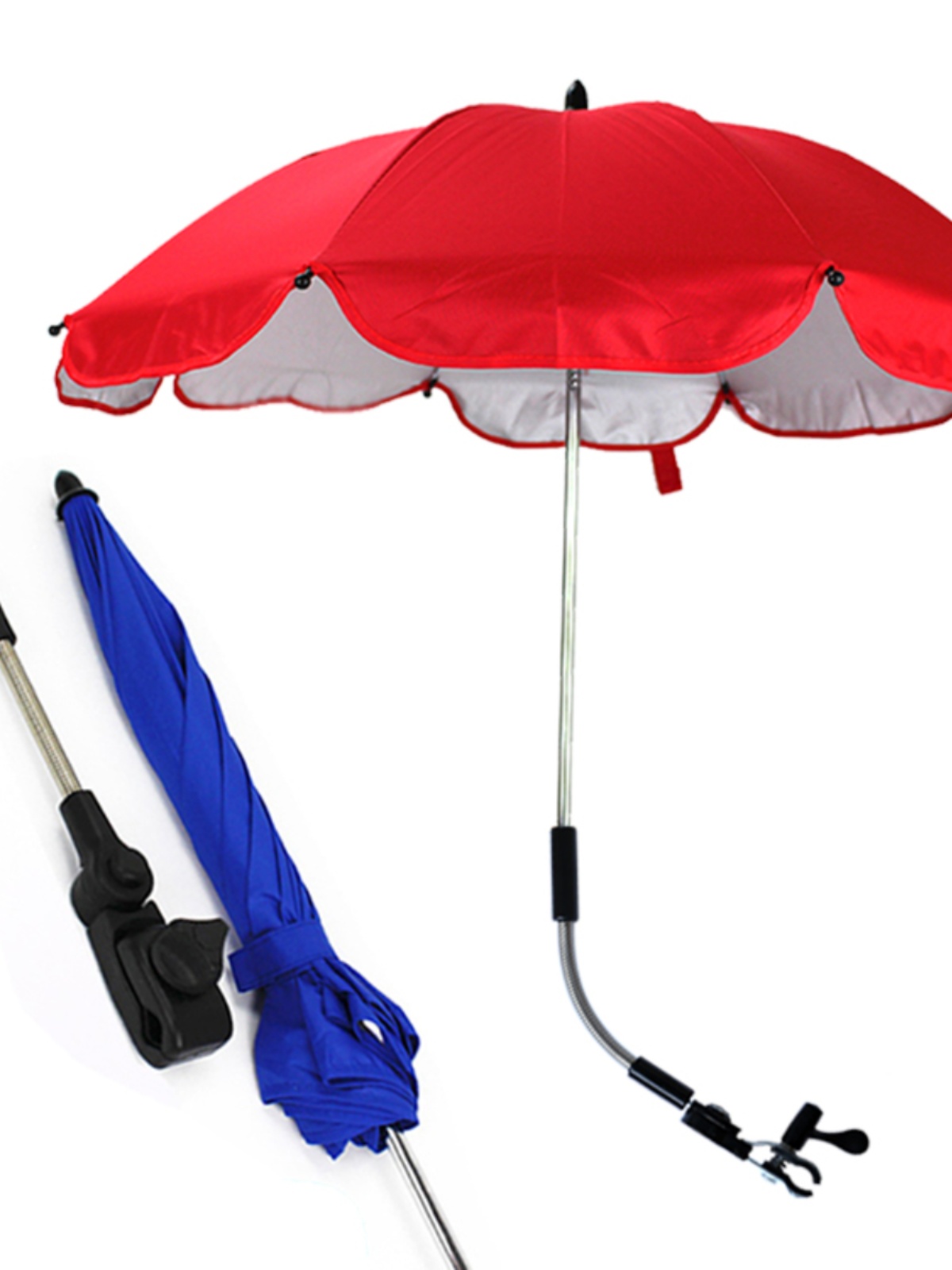 万向遮阳伞架儿童遮阳伞雨伞三轮车婴儿手推车电动自行车支架伞架