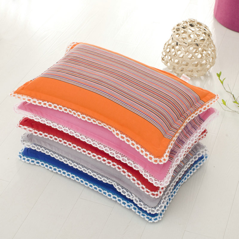 荞麦枕头粗布护颈枕定型荞麦皮枕芯助睡眠成人单人儿童婴儿长方形