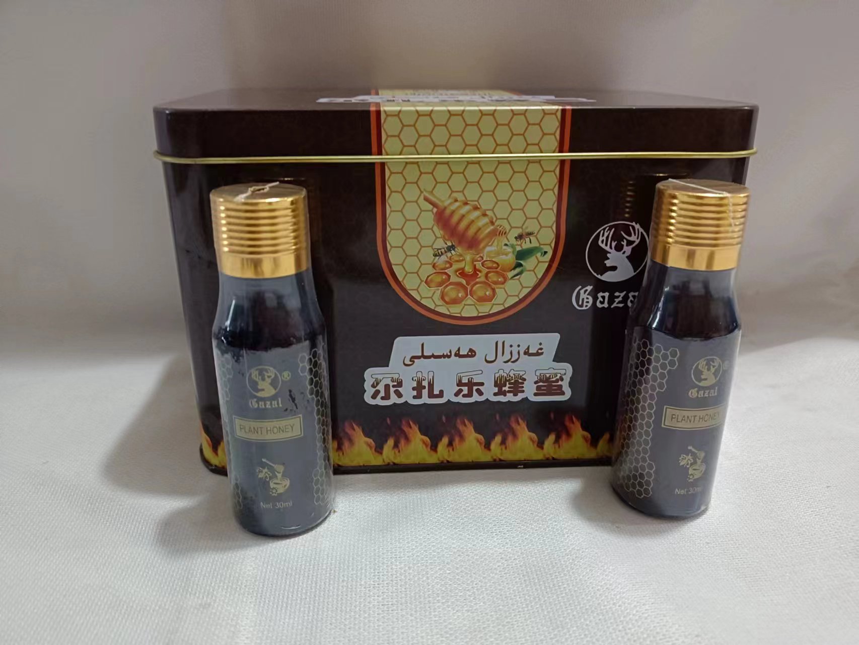 新疆尕扎乐植物蜂蜜gazal hasal新疆尕扎乐蜂蜜补身营养15瓶