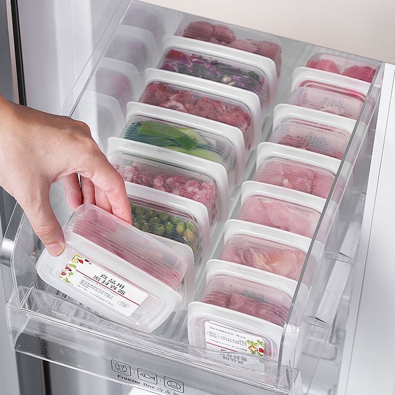 透明冰箱收纳带盖宝宝加厚大厨房零食葱姜蒜有盖冷藏保鲜盒
