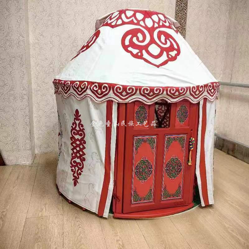 儿童蒙古包室内户外体验式游戏屋装饰品微景观摆件造型蒙古包模型