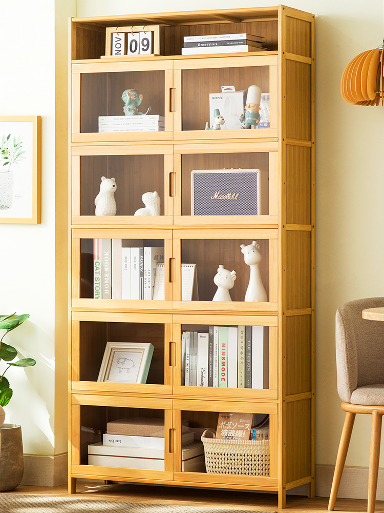 书架置物架落地书柜子家用客厅儿童靠墙简易多层收纳柜卧室储物柜