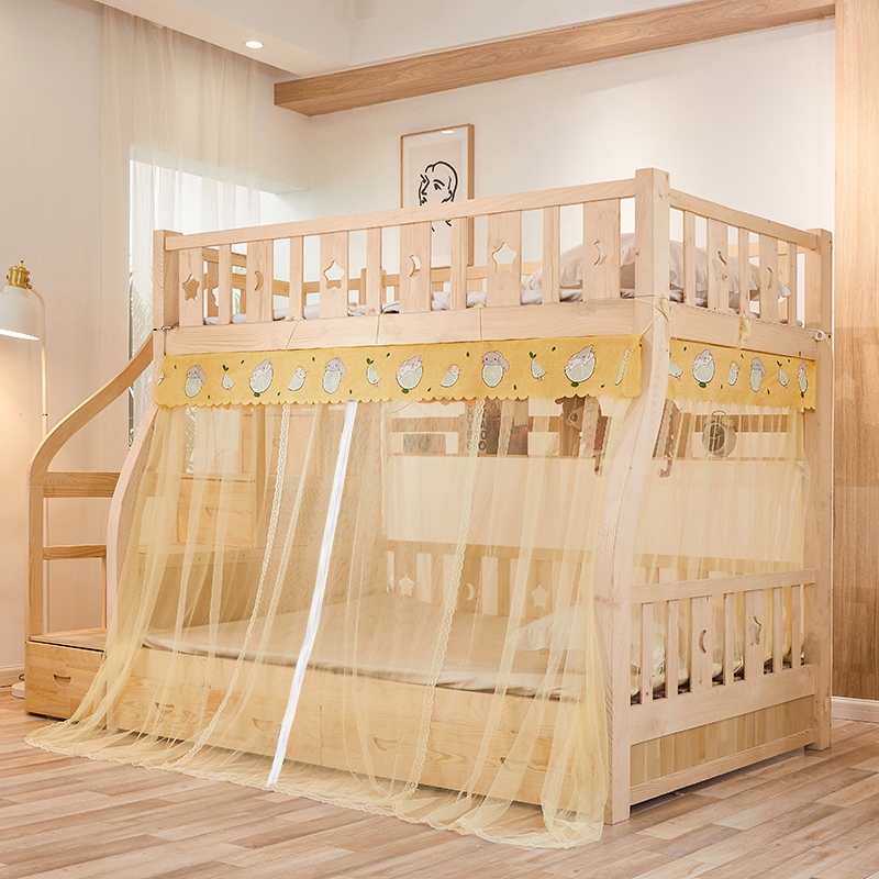 子母床1.5米上下铺l双层床1.2m高低儿童床1.6学生家用梯形1.8蚊帐
