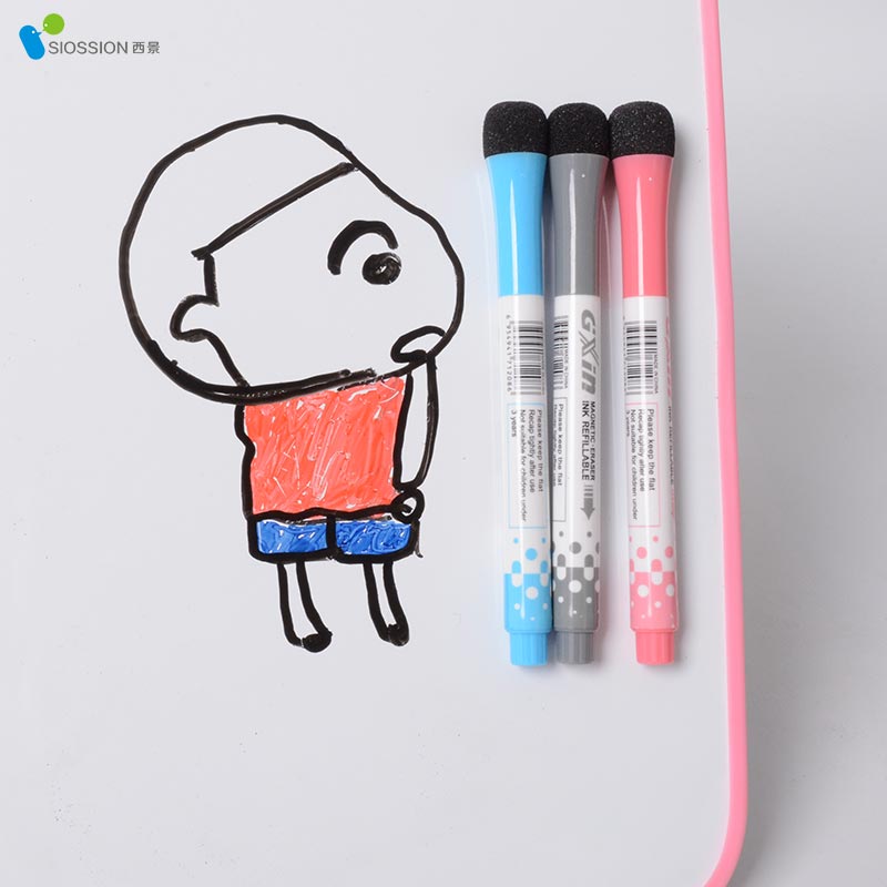 西景白板笔带小磁粒可吸附铁质品小白板配件写字三色可选水溶性白板专用笔
