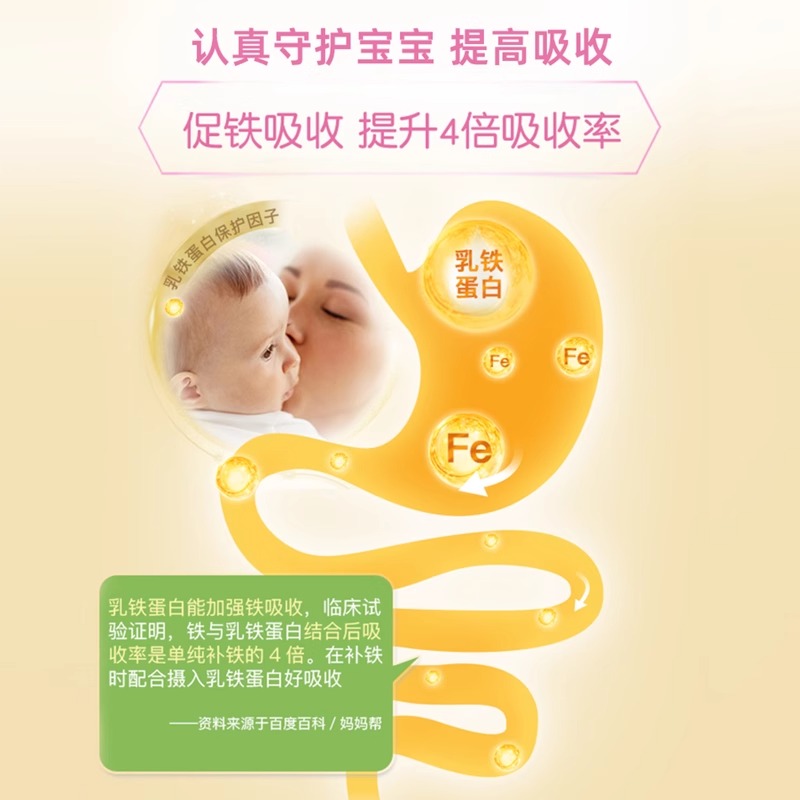 莱思纽卡婴儿乳铁蛋白提高儿童免疫蛋白婴幼儿滴剂 25.4