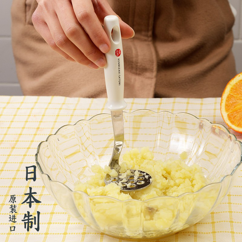 土豆泥压泥器日本进口下村不锈钢婴儿宝宝辅食薯泥南瓜鸡蛋捣碎器