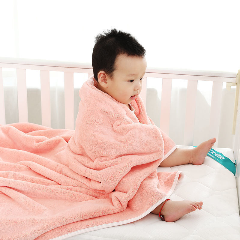 婴儿浴巾儿洗澡宝宝大毛巾正方形柔软吸水婴幼儿抱被儿童盖毯