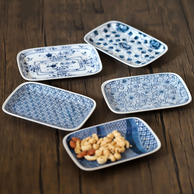 日本进口餐具长方形寿司盘6款可选冷菜盘小吃盘子料理盘寿司盘