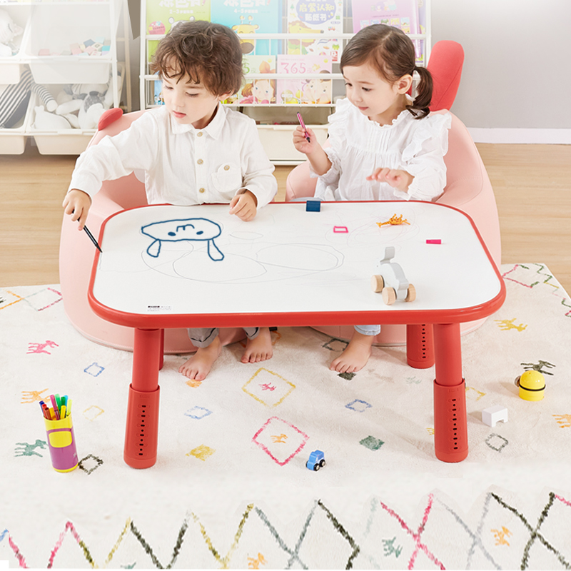 ZRYZ儿童学习桌写字桌可升降幼儿宝宝小沙发婴儿阅读角早教游戏桌