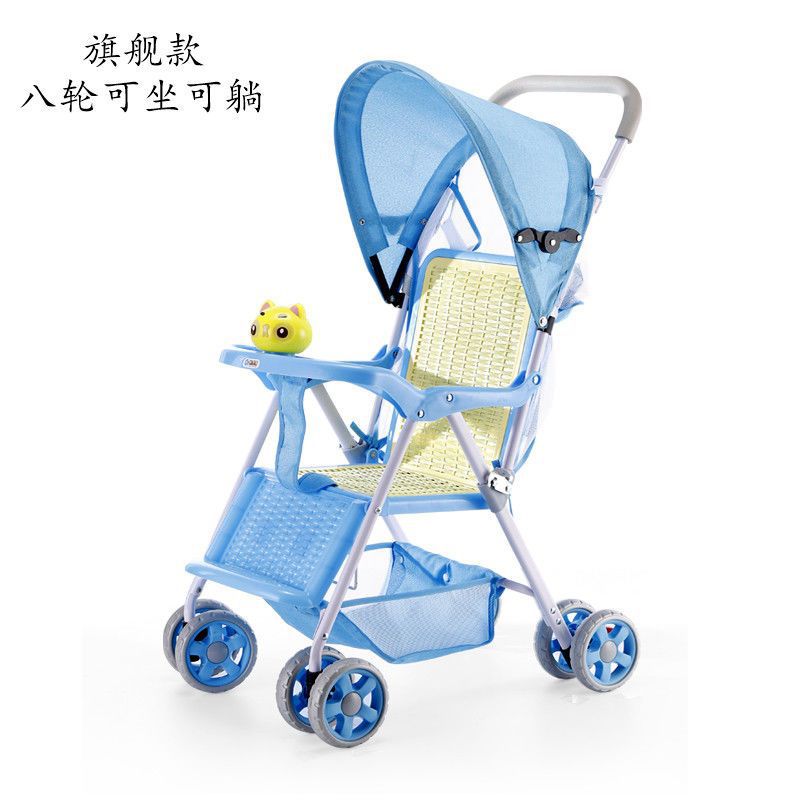 遛娃神器可折叠婴儿推车可坐可躺轻便儿童车宝宝外出手推四轮伞车