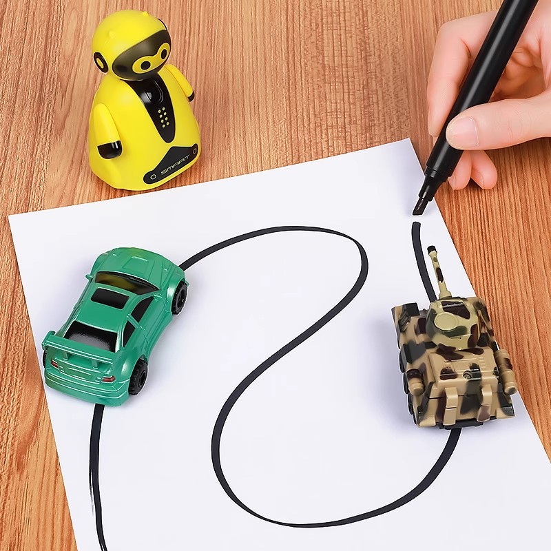 儿童玩具跟笔车黑科技遥控车坦克迷你男孩5一7岁合金小火车轨道车
