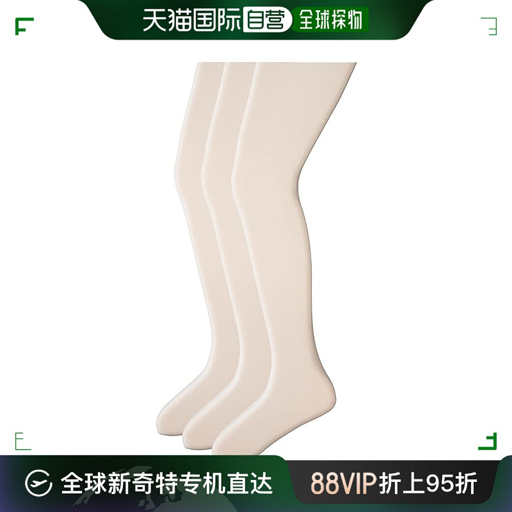 香港直邮潮奢 jefferies socks 女童 皮玛棉连裤袜(三件装)(婴儿/