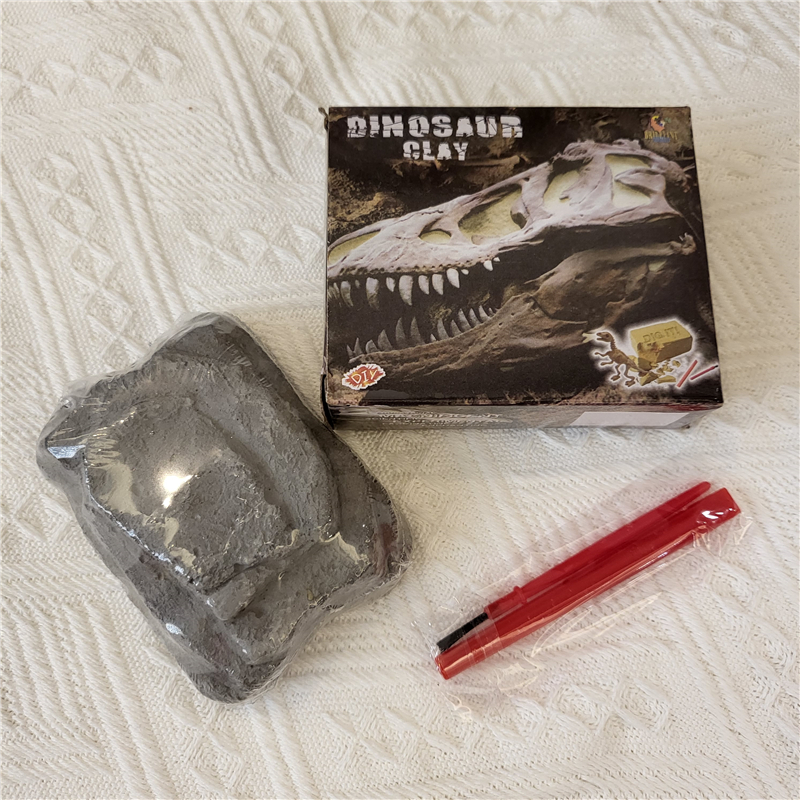 一起来考古！出口外单DIY恐龙挖掘益智恐龙化石考古儿童玩具