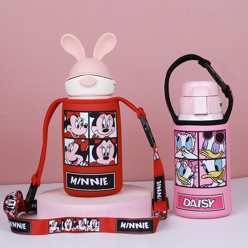 韩国BEDDYBEAR630 600ML杯具熊儿童保温杯套手拎斜跨保护袋水壶套
