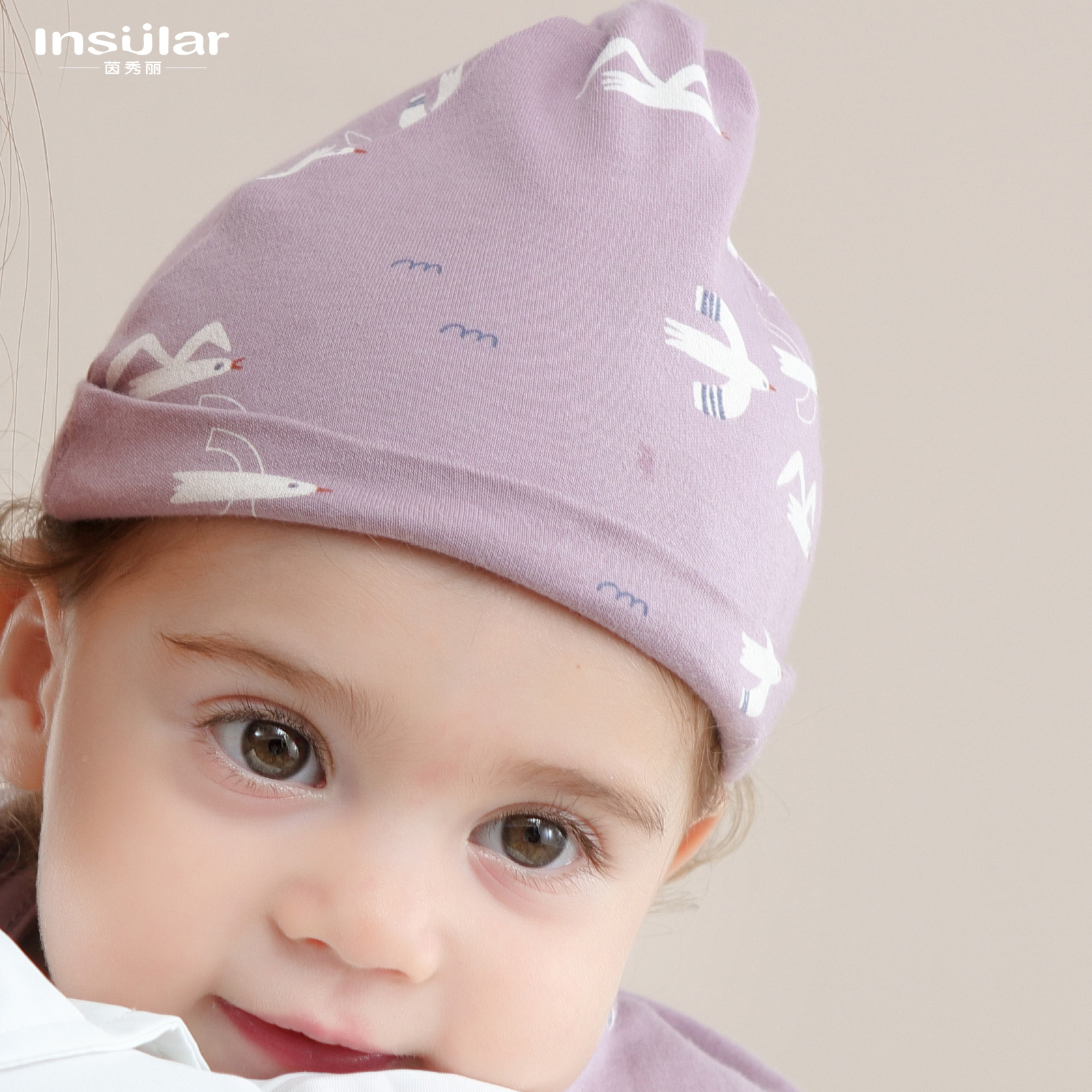 新生儿全棉襁褓巾产房包裹单婴儿裹毯薄款宝宝抱被盖毯含帽子