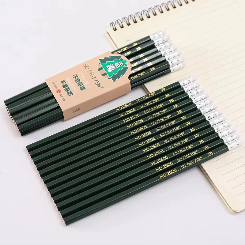 铅笔小学生专用一年级儿童幼儿园初学者绘画考试用2比六角铅笔