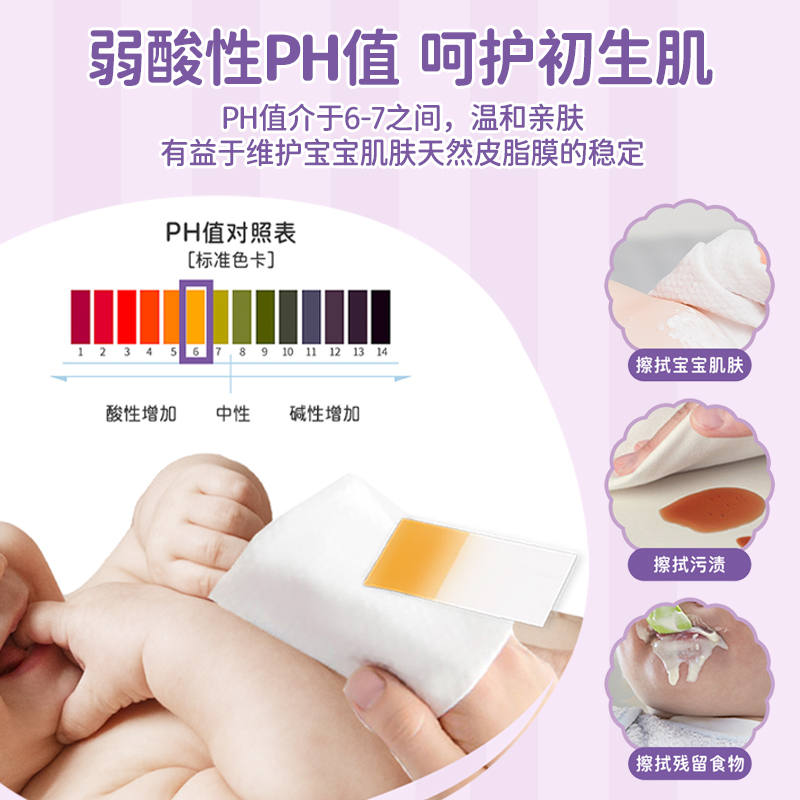 Nepia妮飘婴儿专用湿巾纸新生手口专用宝宝幼儿童实惠大包装家用
