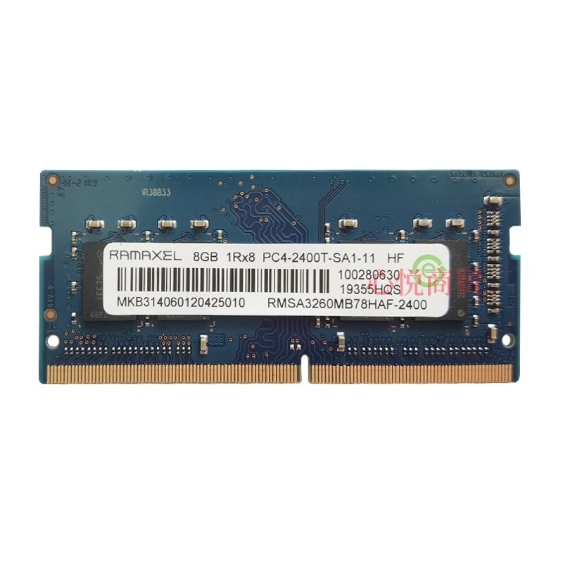 Ramaxel/记忆科技8G 1RX8 PC4-2400T-SA1-11 DDR4 2400笔记本内存