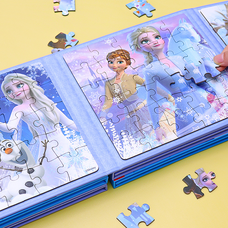 儿童益智磁力拼图3到6岁女孩4艾莎公主磁性幼儿冰雪奇缘宝宝玩具