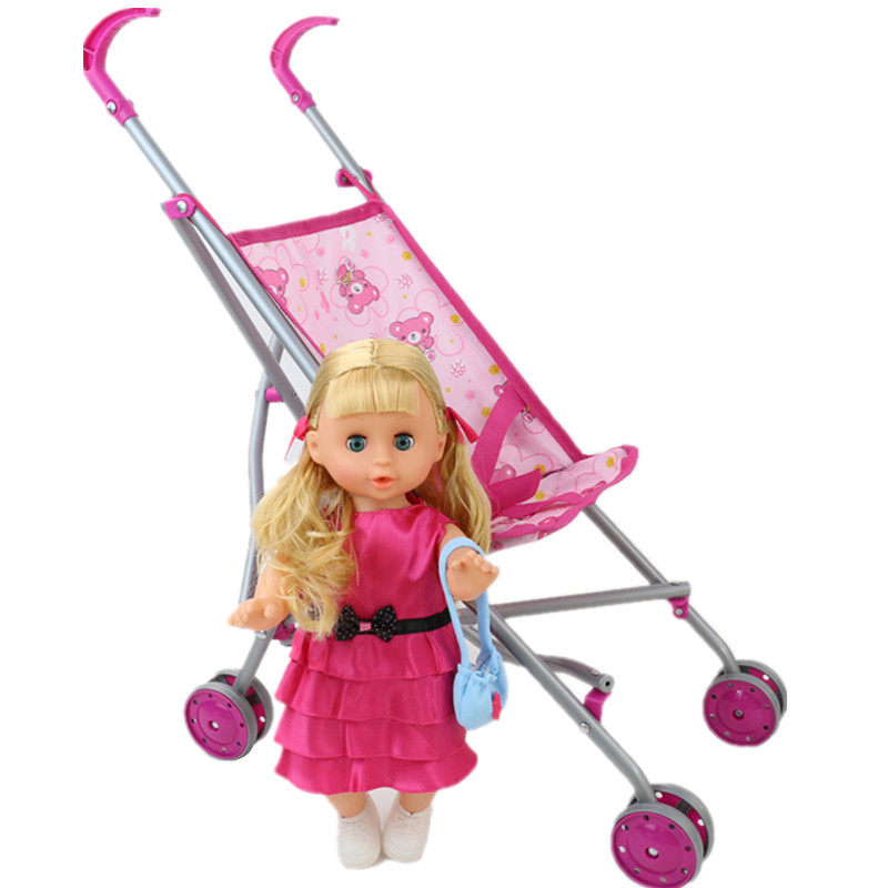 儿童玩具推车推孩过家家玩具娃娃小女车婴儿宝宝小推车学步手推车