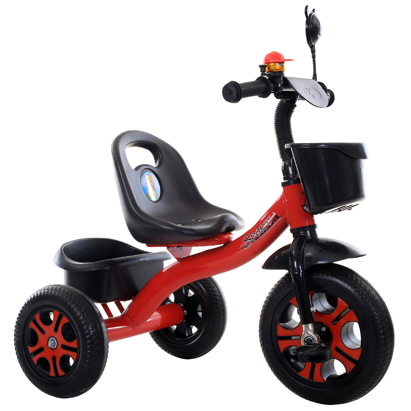 儿童三轮车脚踏车1-3-5岁男女孩手推车轻便小孩脚蹬自行车可坐