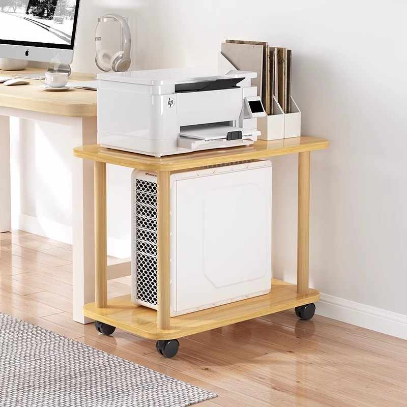 电脑主机托架可移动办公室桌下台式机箱放置柜托盘打印机置物架
