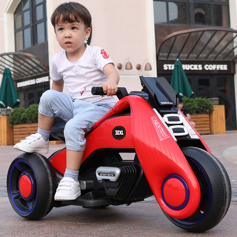 儿童电动摩托车三轮车童车充电男孩女宝宝小孩玩具汽车大号可坐人