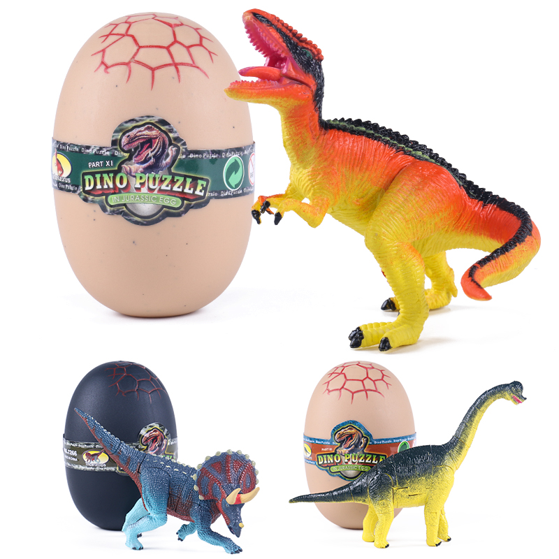 恐龙蛋奇趣孵化蛋恐龙玩具仿真动物拼装插变形霸王龙儿童益智模型