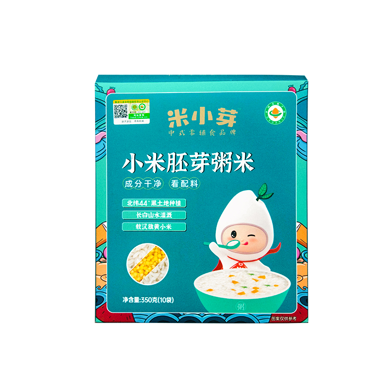 米小芽胚芽米有机大米粥宝宝儿童辅食小米多谷物营养粥350g独立装