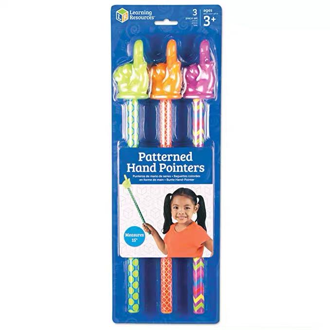 LearningResources儿童彩色教棒早教幼儿手指棒绘本指读益智玩具