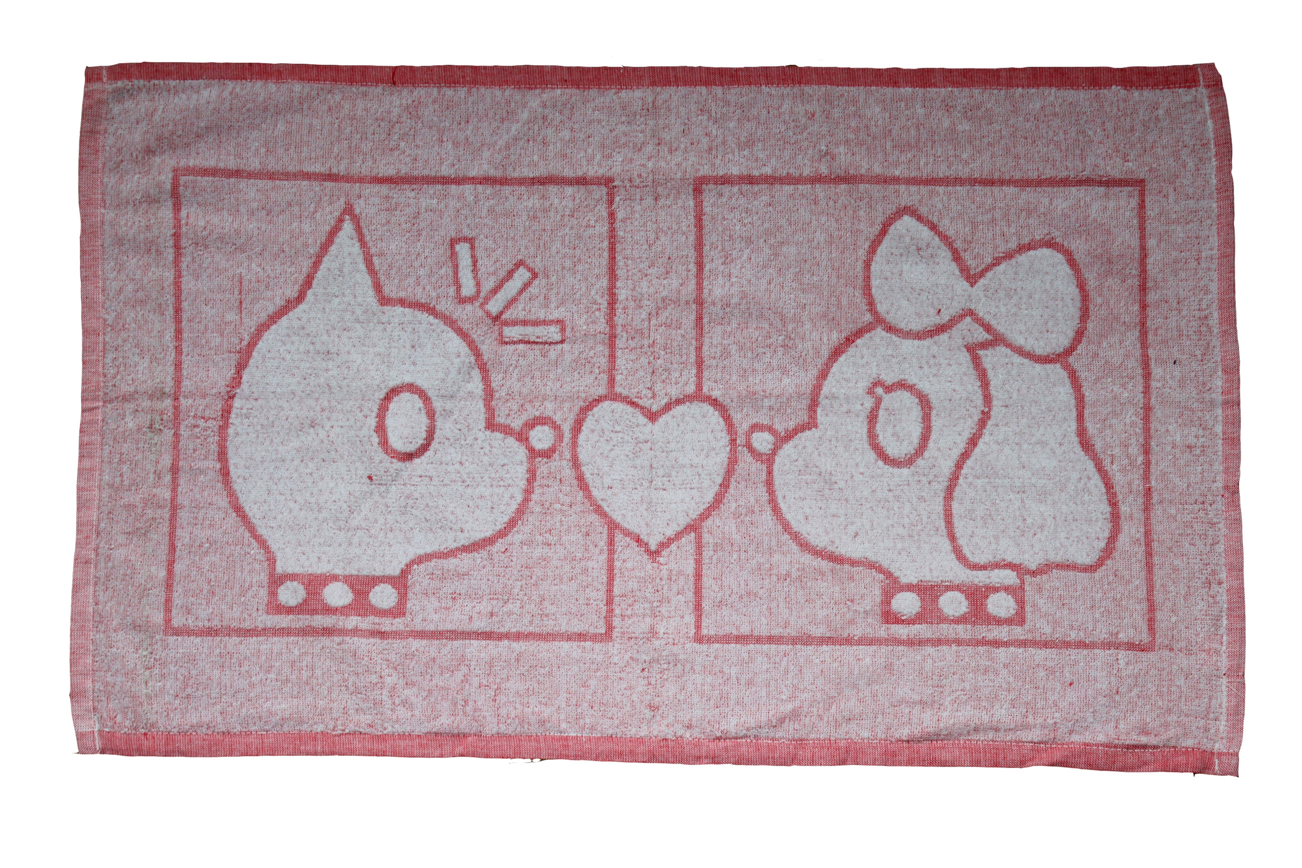 单人纯棉多色枕巾毛巾舒适可爱小狗卡通简约童年学生儿童家用枕巾