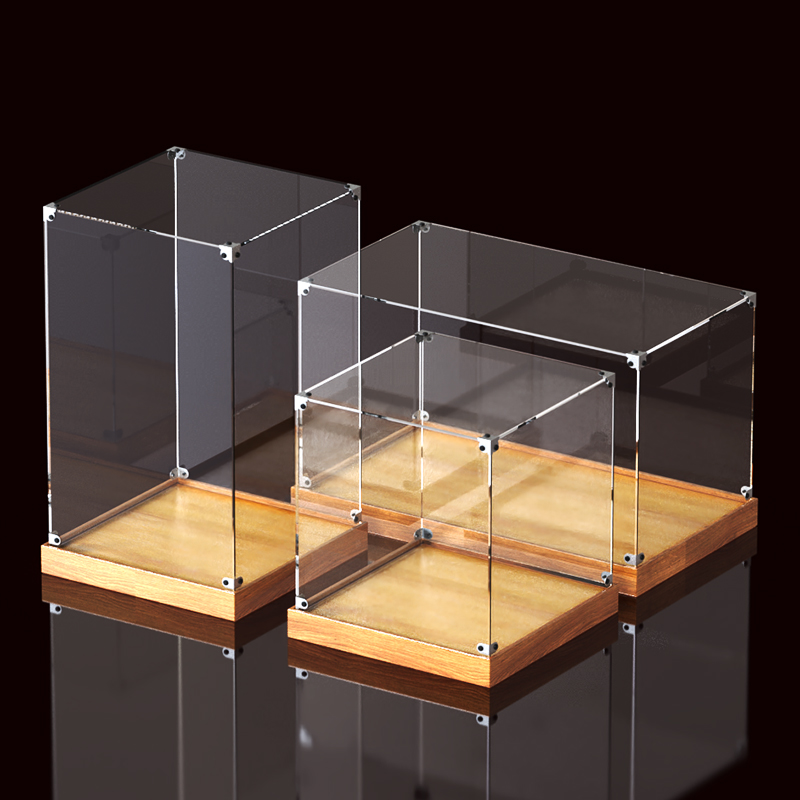 可定制透明亚克力展示盒适用乐高玩具动漫高达手办防尘罩模型盒子