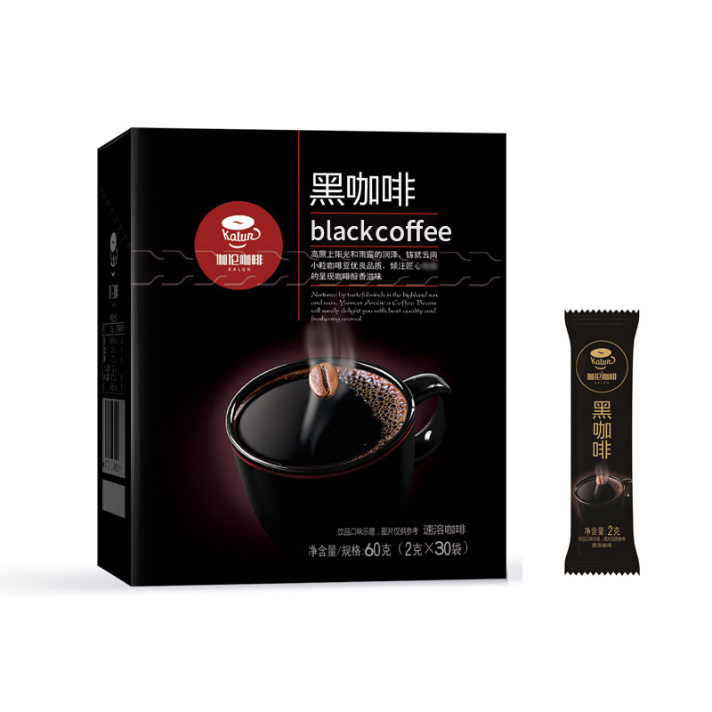 后谷咖啡速溶纯黑咖啡粉0脂不添白砂糖咖啡云南小粒咖啡燃减黑咖